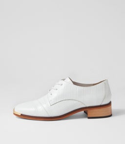 FESLA DJ WHITE CROC LEATHER