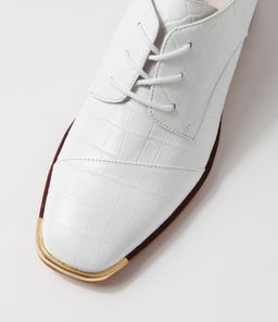 FESLA DJ WHITE CROC LEATHER