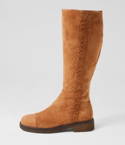 GADNIR DJ TAN TAN LEATHER SUEDE