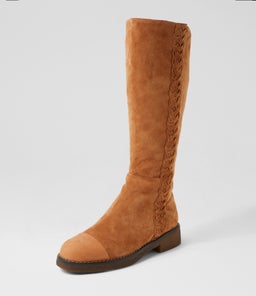 GADNIR DJ TAN TAN LEATHER SUEDE