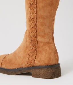 GADNIR DJ TAN TAN LEATHER SUEDE