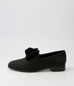 GORGAN DJ BLACK STRIPE BLACK LEATHER SUEDE