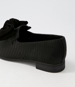 GORGAN DJ BLACK STRIPE BLACK LEATHER SUEDE