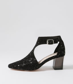 HOBARTET DJ BLACK SPARKLE SUEDE