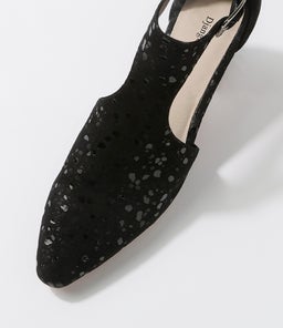 HOBARTET DJ BLACK SPARKLE SUEDE