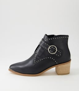 HOMMES DJ BLACK NATURAL HEEL LEATHER