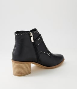 HOMMES DJ BLACK NATURAL HEEL LEATHER