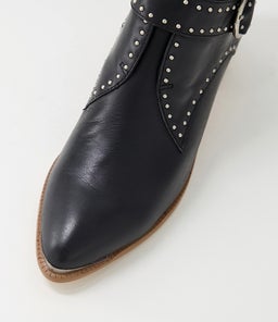 HOMMES DJ BLACK NATURAL HEEL LEATHER