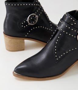 HOMMES DJ BLACK NATURAL HEEL LEATHER