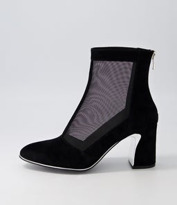 KENZA DJ BLACK BLACK SUEDE MESH