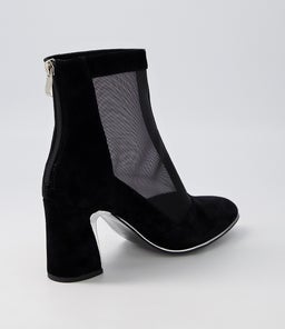 KENZA DJ BLACK BLACK SUEDE MESH