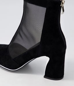 KENZA DJ BLACK BLACK SUEDE MESH