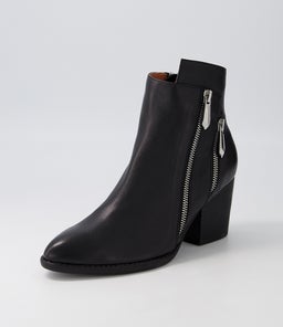 KLUES DJ BLACK BLACK HEEL LEATHER