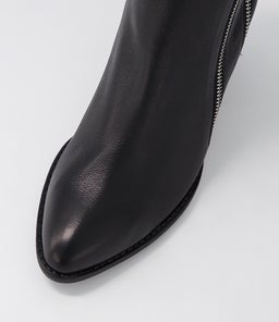 KLUES DJ BLACK BLACK HEEL LEATHER