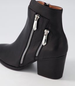 KLUES DJ BLACK BLACK HEEL LEATHER