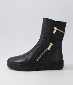 LUMBO DJ BLACK BLACK SOLE LEATHER