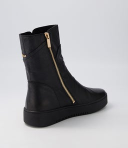 LUMBO DJ BLACK BLACK SOLE LEATHER