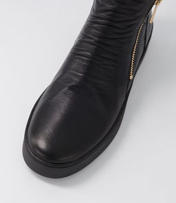 LUMBO DJ BLACK BLACK SOLE LEATHER