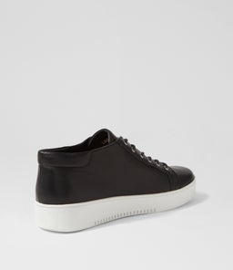 LARINE DJ BLACK WHITE SOLE LEATHER