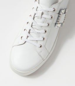 LARINE DJ WHITE WHITE SOLE LEATHER