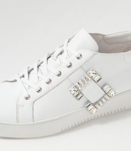 LARINE DJ WHITE WHITE SOLE LEATHER
