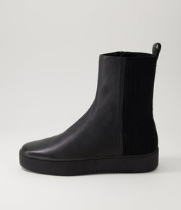 LOWEL DJ BLACK BLACK LEATHER ELASTIC