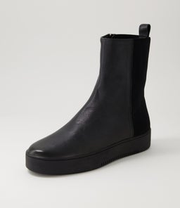 LOWEL DJ BLACK BLACK LEATHER ELASTIC