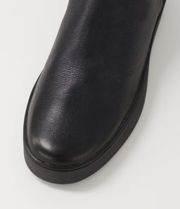 LOWEL DJ BLACK BLACK LEATHER ELASTIC