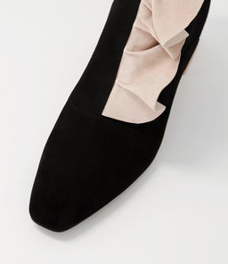 MARZIA DJ BLACK NUDE SUEDE SUEDE