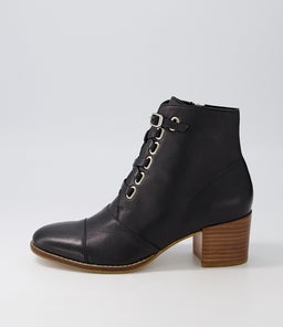 MCLAIN DJ BLACK NATURAL HEEL LEATHER