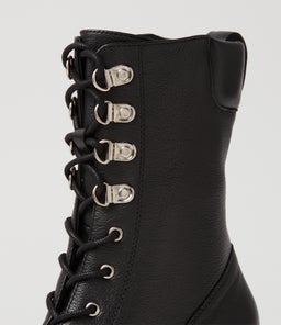 MURNA DJ BLACK BLACK HEEL LEATHER