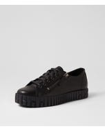 Osloe Black Leather Sneakers