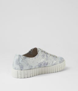 OSLOE DJ IVORY&BLUE FLOWER LEATHER