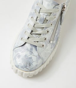 OSLOE DJ IVORY&BLUE FLOWER LEATHER