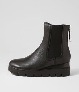RINNIT DJ BLACK BLACK&BLACK LEATHER SOLE