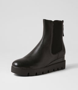 RINNIT DJ BLACK BLACK&BLACK LEATHER SOLE