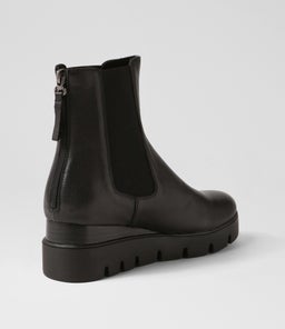 RINNIT DJ BLACK BLACK&BLACK LEATHER SOLE