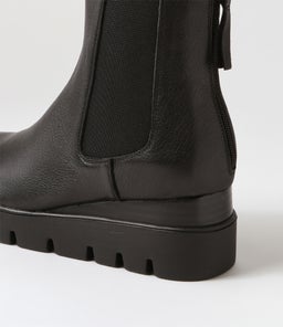 RINNIT DJ BLACK BLACK&BLACK LEATHER SOLE