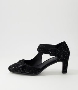 TUNIS DJ BLACK SPARKLE SUEDE