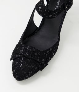 TUNIS DJ BLACK SPARKLE SUEDE