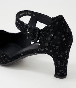 TUNIS DJ BLACK SPARKLE SUEDE
