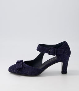 TUNIS DJ NAVY SPARKLE SUEDE