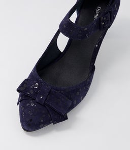 TUNIS DJ NAVY SPARKLE SUEDE