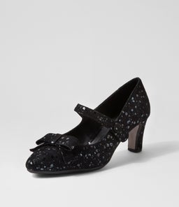 TINAR DJ BLACK SPARKLE SUEDE