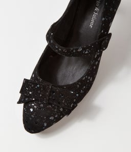 TINAR DJ BLACK SPARKLE SUEDE