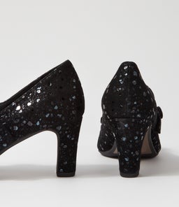 TINAR DJ BLACK SPARKLE SUEDE