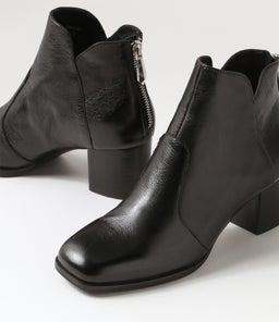 VASCAL DJ BLACK BLACK HEEL LEATHER