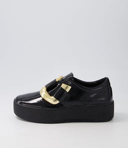 WARSA DJ BLACK BLACK SOLE PATENT LEATHER