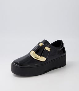 WARSA DJ BLACK BLACK SOLE PATENT LEATHER