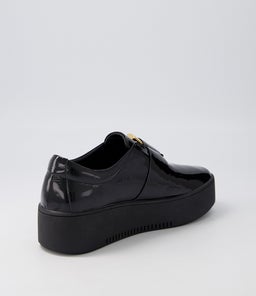 WARSA DJ BLACK BLACK SOLE PATENT LEATHER